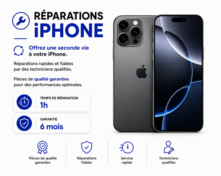 Réparations Apple smartphones
