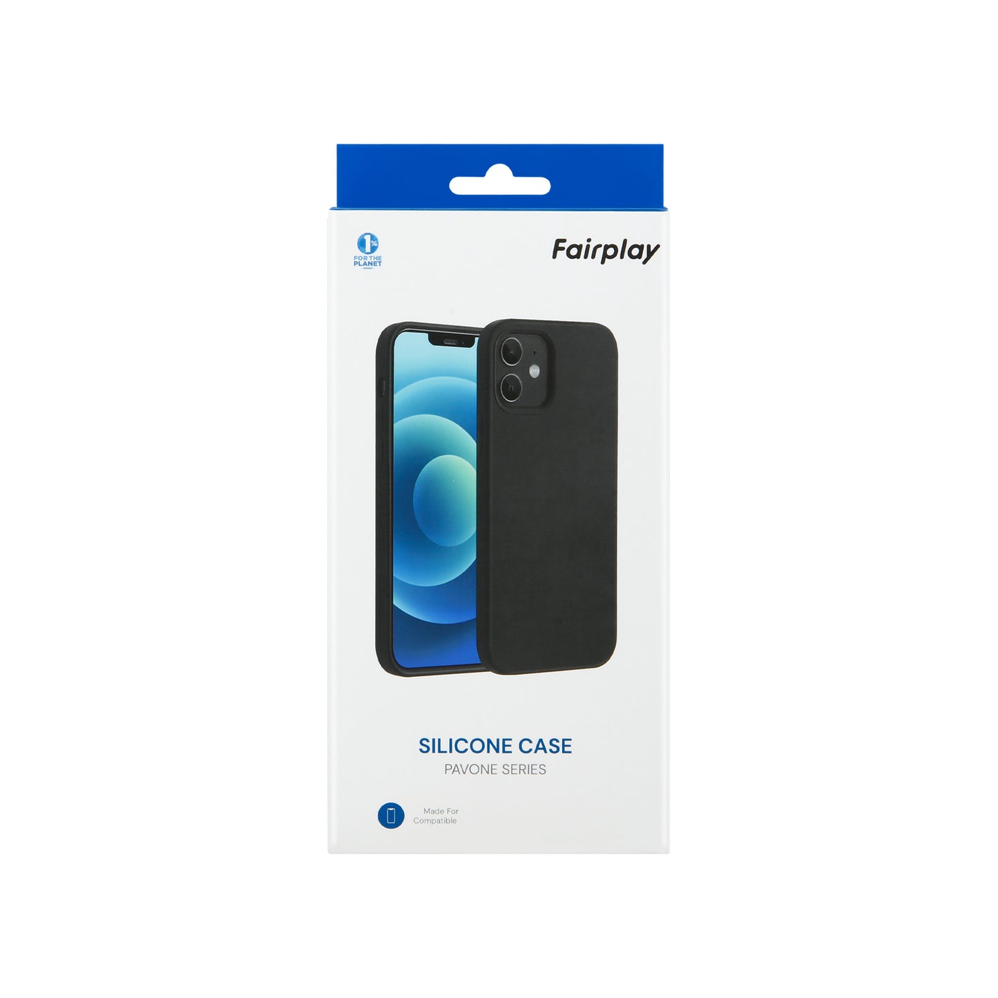 Coque silicone pavone iPhone Noir