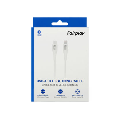 Câble chargeur rapide 1m/2m USB-C vers Lightning