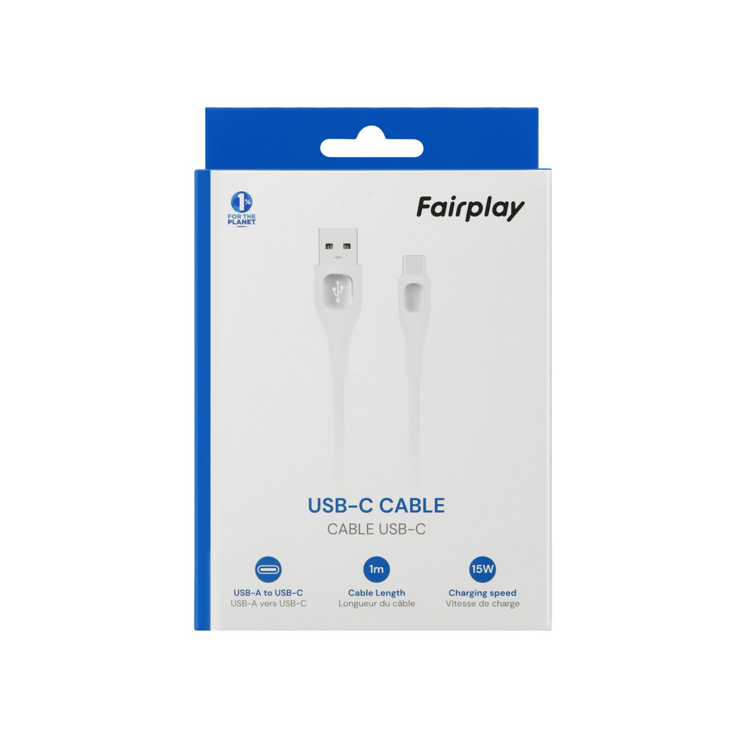 Câble chargeur USB-A vers USB-C 15W