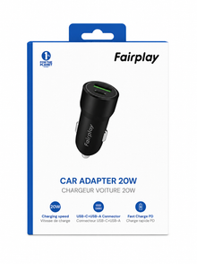 Chargeur voiture usb+ usb-c 20w