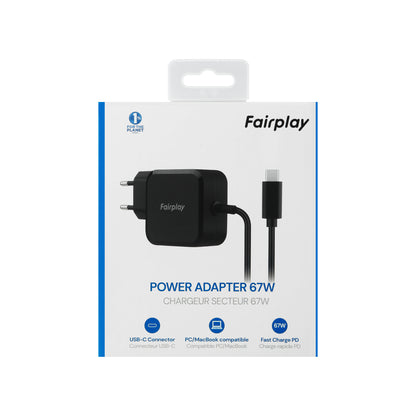 Chargeur USB-C  67W conçu pour Pc/Mac