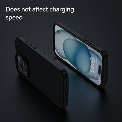 Coque silicone pavone iPhone Noir
