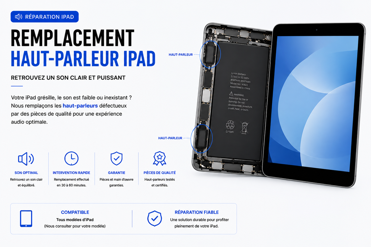 Réparation iPad 4